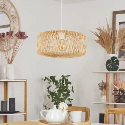 Luminaires Scandinaves-hofstein Suspension Acapulco Blanc, 1 lumière