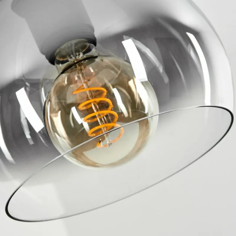 Suspension Verre Fumé-hofstein Suspension Acey Noir, 3 lumières