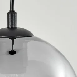 Suspension Verre Fumé-hofstein Suspension Acey Noir, 1 lumière