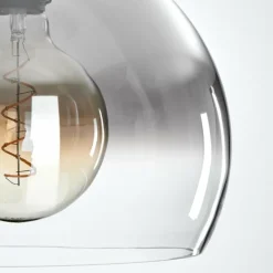 Suspension Verre Fumé-hofstein Suspension Acey Noir, 1 lumière