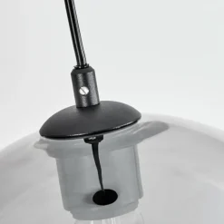 Suspension Verre Fumé-hofstein Suspension Acey Noir, 1 lumière
