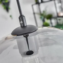 Suspension Verre Fumé-hofstein Suspension Acey Noir, 1 lumière