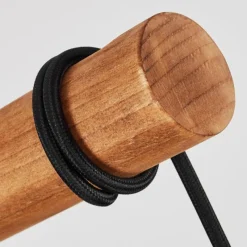 Luminaires Scandinaves-hofstein Suspension Afurada Écru, Noir, 5 lumières