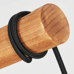 Luminaires Scandinaves-hofstein Suspension Afurada Écru, Noir, 5 lumières