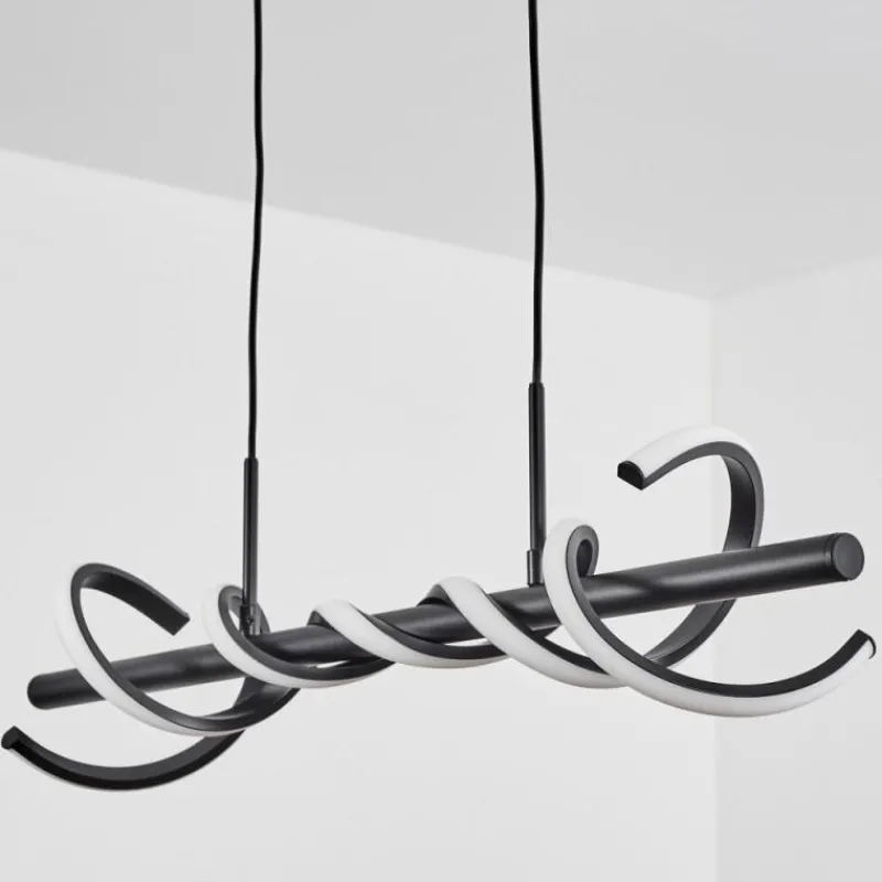 hofstein Suspension Alvarim LED Noir, 1 lumière