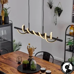 hofstein Suspension Alvarim LED Noir, 1 lumière