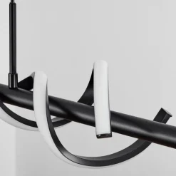 hofstein Suspension Alvarim LED Noir, 1 lumière