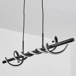 hofstein Suspension Alvarim LED Noir, 1 lumière