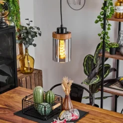 Suspension Verre Fumé-hofstein Suspension Amignon Noir, 1 lumière