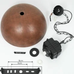 Lampes Industrielles-hofstein Suspension Amorots Noir, 1 lumière