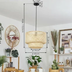 Luminaires Scandinaves-hofstein Suspension Andorinho Noir, 1 lumière