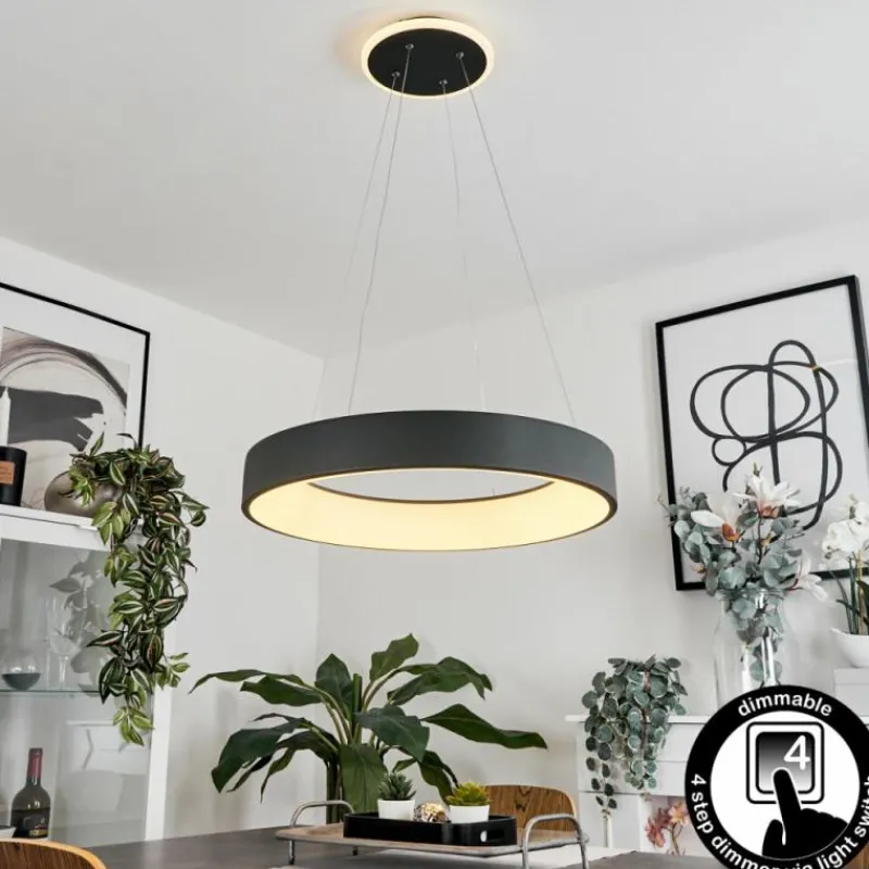 hofstein Suspension Areja LED Anthracite, Blanc, 1 lumière