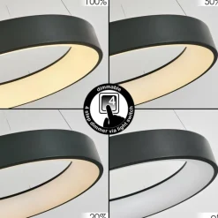 hofstein Suspension Areja LED Anthracite, Blanc, 1 lumière