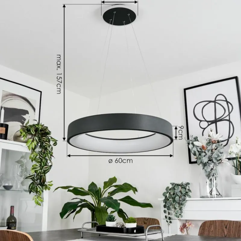 hofstein Suspension Areja LED Anthracite, Blanc, 1 lumière