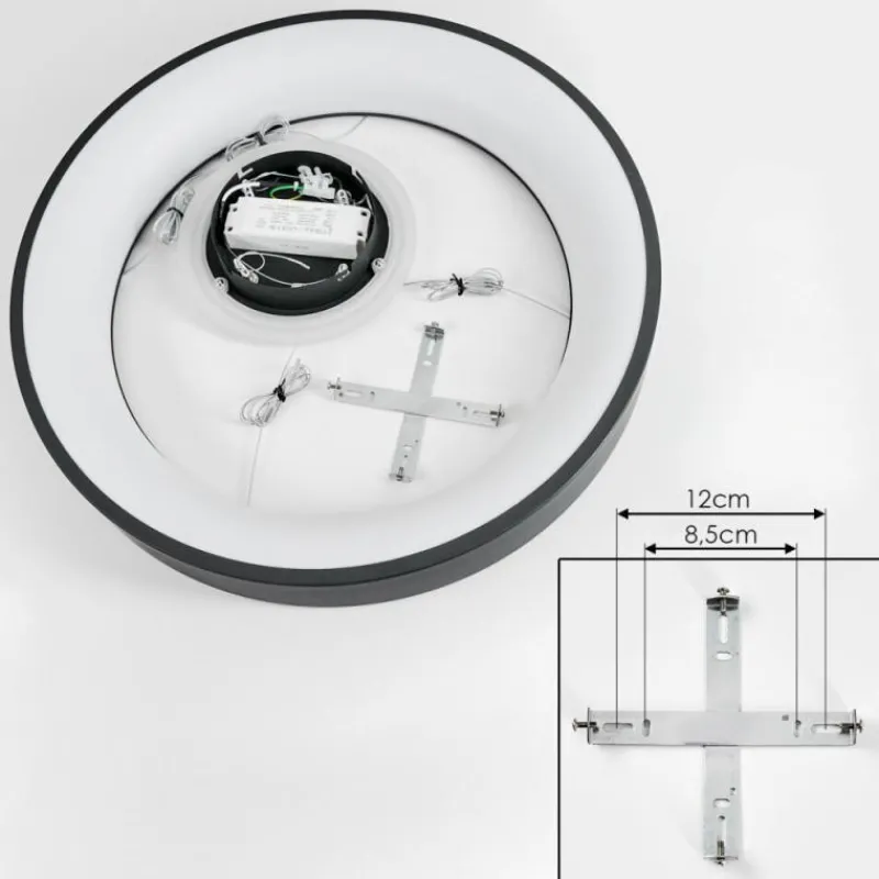 hofstein Suspension Areja LED Anthracite, Blanc, 1 lumière