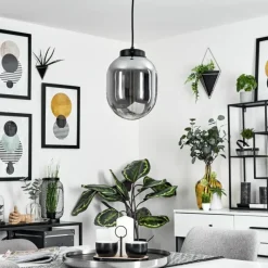 Suspension Verre Fumé-hofstein Suspension Arieux Noir, 1 lumière