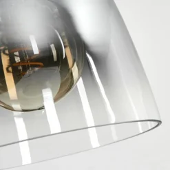 Suspension Verre Fumé-hofstein Suspension Autry Noir, 1 lumière