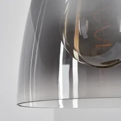 Suspension Verre Fumé-hofstein Suspension Autry Noir, 1 lumière