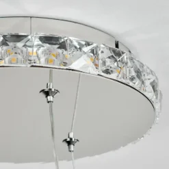 hofstein Suspension Avelar LED Chrome, Transparent, 1 lumière