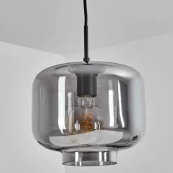 Suspension Verre Fumé-hofstein Suspension Banhos Noir, 1 lumière
