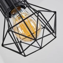 Style Boho-Chic-hofstein Suspension Bardhaman Écru, Noir, 4 lumières