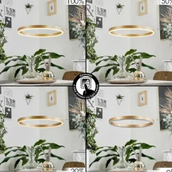 hofstein Suspension Barril LED Laiton, 1 lumière* Suspensions