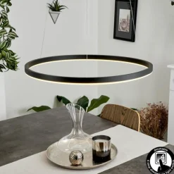 hofstein Suspension Barril LED Noir, 1 lumière