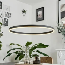 hofstein Suspension Barril LED Noir, 1 lumière