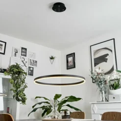 hofstein Suspension Barril LED Noir, 1 lumière