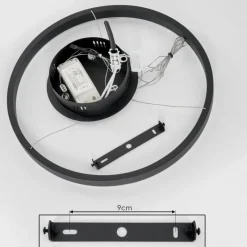 hofstein Suspension Barril LED Noir, 1 lumière