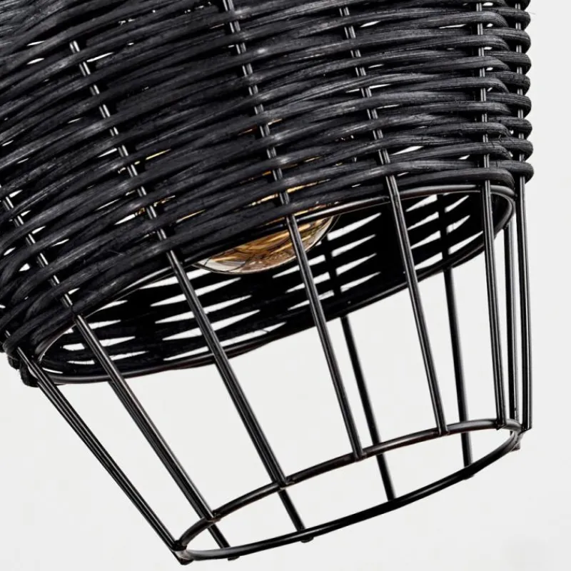 Luminaires Scandinaves-hofstein Suspension Benagil Noir, 3 lumières