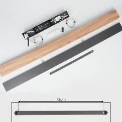 Luminaires Scandinaves-hofstein Suspension Blandford LED Noir, 1 lumière, Télécommandes, Changeur de couleurs