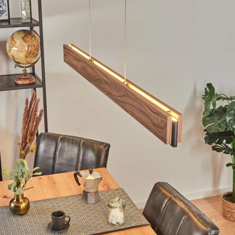 Luminaires Scandinaves-hofstein Suspension Blandford LED Noir, 1 lumière, Télécommandes, Changeur de couleurs