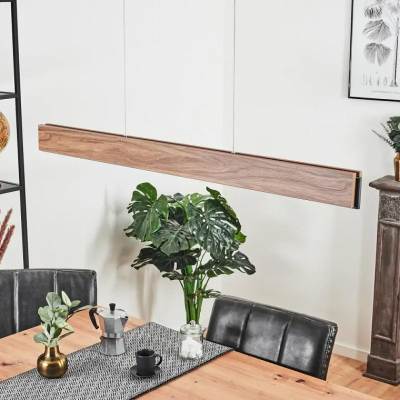 Luminaires Scandinaves-hofstein Suspension Blandford LED Noir, 1 lumière, Télécommandes, Changeur de couleurs