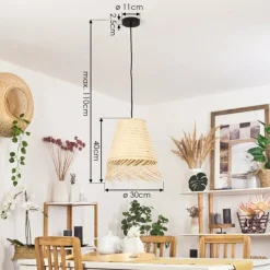 Luminaires Scandinaves-hofstein Suspension Bosgouet Écru, 1 lumière