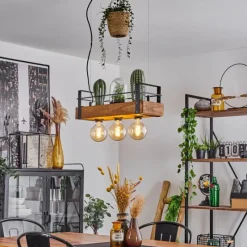 Style Boho-Chic-hofstein Suspension Bougey Écru, Noir, 3 lumières