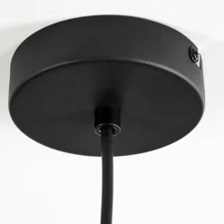 Lampes Vintages & Rétros-hofstein Suspension Brenier Bois foncé, Noir, 1 lumière