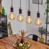 Lampes Vintages & Rétros-hofstein Suspension Brenier Écru, Noir, 4 lumières