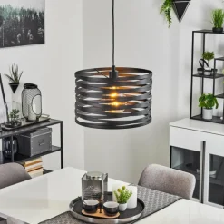 Lampes Vintages & Rétros-hofstein Suspension Bust Noir, 1 lumière