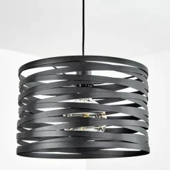 Lampes Vintages & Rétros-hofstein Suspension Bust Noir, 1 lumière