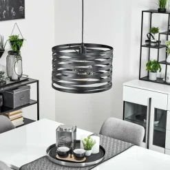 Lampes Vintages & Rétros-hofstein Suspension Bust Noir, 1 lumière