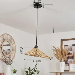 Luminaires Scandinaves-hofstein Suspension Callide Noir, 1 lumière