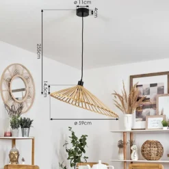 Luminaires Scandinaves-hofstein Suspension Callide Noir, 1 lumière