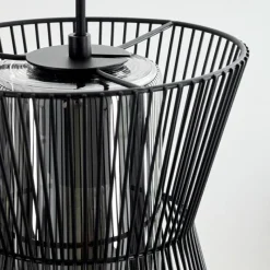 Suspension Verre Fumé-hofstein Suspension Chaca Noir, 3 lumières