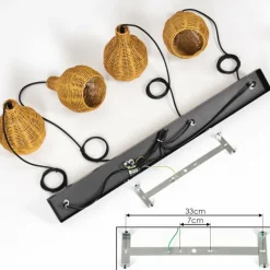 Luminaires Scandinaves-hofstein Suspension Chaniers Écru, 4 lumières