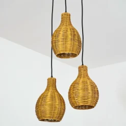 Luminaires Scandinaves-hofstein Suspension Chaniers Noir, 3 lumières