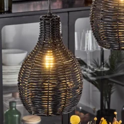 Luminaires Scandinaves-hofstein Suspension Chaniers Noir, 3 lumières