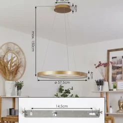 hofstein Suspension Charata LED Laiton, 1 lumière