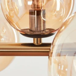 hofstein Suspension Chehalis LED Laiton, Noir, 9 lumières