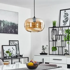 hofstein Suspension Collanco Noir, 1 lumière